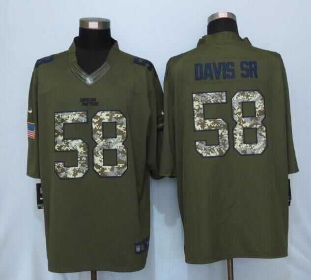 Nike Limited Carolina Panthers #58 Davis sr Green Salute To Service Jersey,We sell and wholesale Nike Limited Carolina Panthers #58 Davis sr Green Salute To Service Jersey on line form chian!